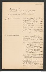 k.k. naturhistorisches Hofmuseum, Intendanzakten 1885-1896 (Hauer), Aktenzahl Z.664.k/1890, Seite 1